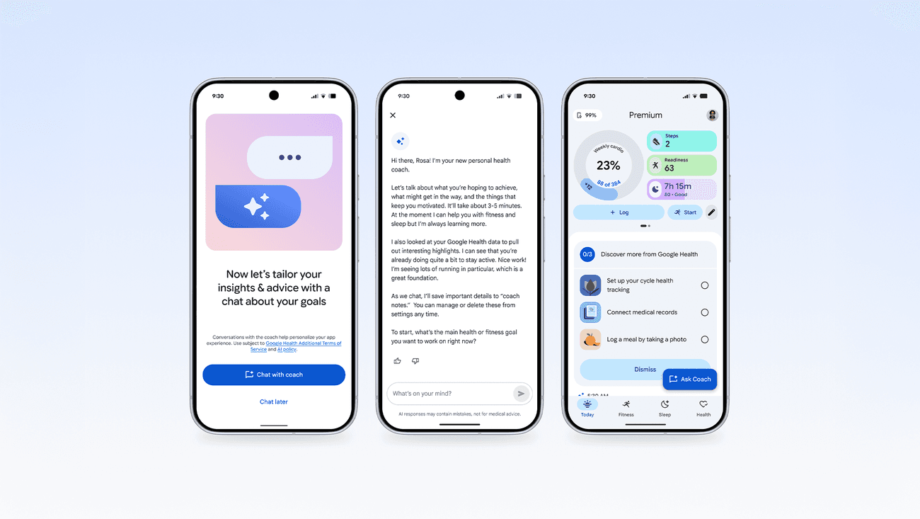 Google Health Coach promotional image