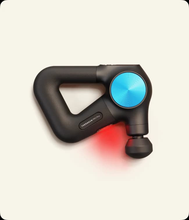 Therabody Theragun PRO Plus massage gun shown on a clean product background